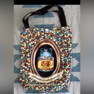 Vintage Jelly Belly Fabric Tote Bag Shopping Easter jelly beans candy New